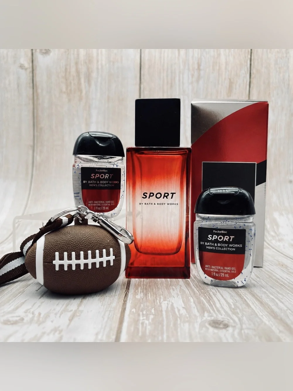 Bath & Body Works SPORT NIB Colg Football PocketBac Gift Set